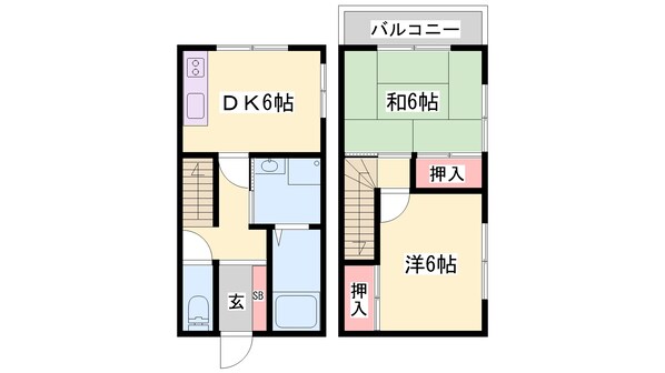 山陽曽根駅 徒歩10分 1階の物件間取画像